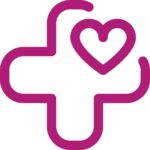Stationäre Behandlung 1 Klinik-depression icon kreuz mit herz in violett